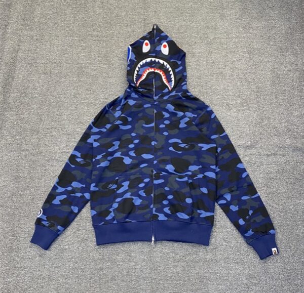 BAPE Camo SHARK FULL ZIP HOODIE - Image 5