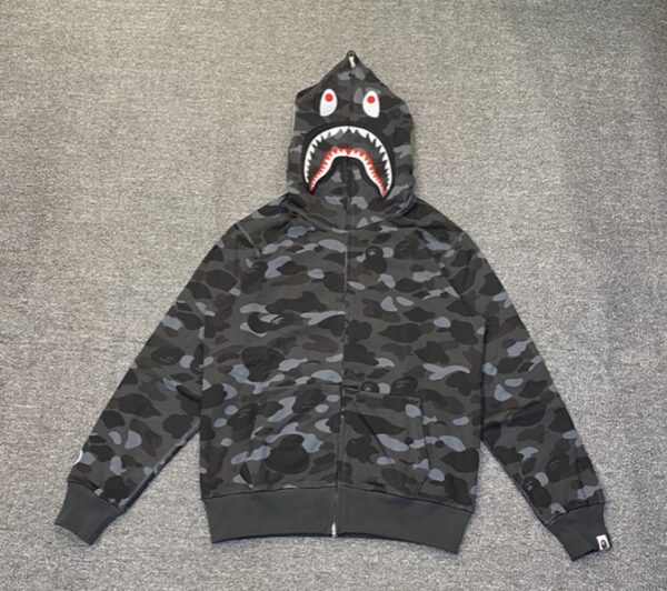 BAPE Camo SHARK FULL ZIP HOODIE - Image 4