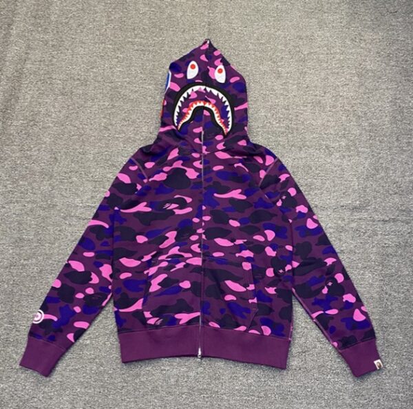 BAPE Camo SHARK FULL ZIP HOODIE - Image 6